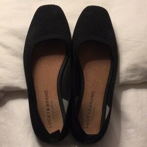 Lucky Brand Danevic washable flats black mesh size 7